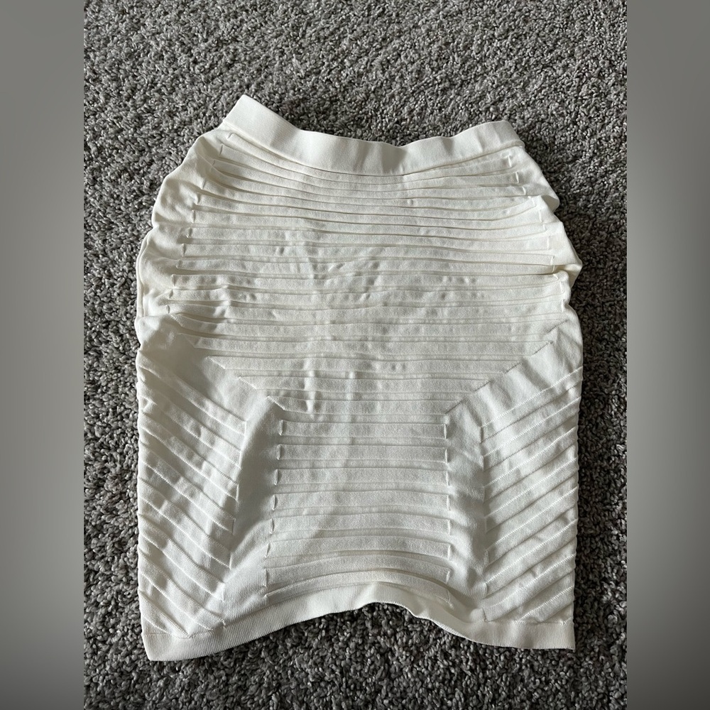 Jonathan Simkhai white pencil skirl
